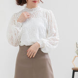 【メール便】レースプチハイパフスリーブトップス