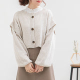 【メール便】レースプチハイパフスリーブトップス