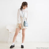 【メール便】レースプチハイパフスリーブトップス