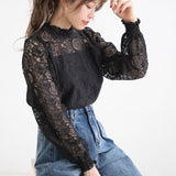 【メール便】レースプチハイパフスリーブトップス