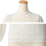 【メール便】レースプチハイパフスリーブトップス