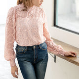 【メール便】レースプチハイパフスリーブトップス