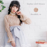 【メール便】パフギャザードールブラウス