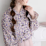 テーラードバルーンスリーブシャツブラウス