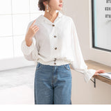 テーラードバルーンスリーブシャツブラウス