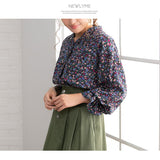 テーラードバルーンスリーブシャツブラウス