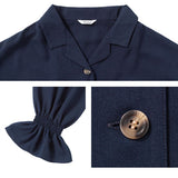 テーラードバルーンスリーブシャツブラウス