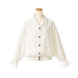 テーラードバルーンスリーブシャツブラウス