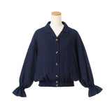 テーラードバルーンスリーブシャツブラウス