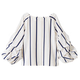 【メール便】ボリュームタックスリーブブラウス