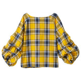 【メール便】ボリュームタックスリーブブラウス