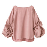 【メール便】ボリュームタックスリーブブラウス