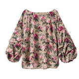 【メール便】ボリュームタックスリーブブラウス