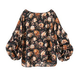 【メール便】ボリュームタックスリーブブラウス