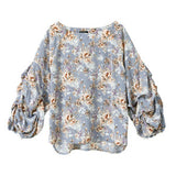 【メール便】ボリュームタックスリーブブラウス