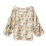 【メール便】ボリュームタックスリーブブラウス