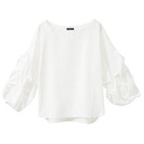 【メール便】ボリュームタックスリーブブラウス