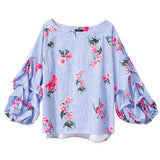 【メール便】ボリュームタックスリーブブラウス