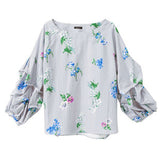 【メール便】ボリュームタックスリーブブラウス