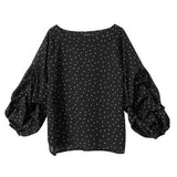 【メール便】ボリュームタックスリーブブラウス