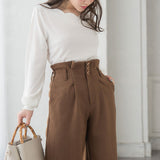 【メール便】前後2wayスカラップフェミニンカーディガン