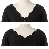 【メール便】前後2wayスカラップフェミニンカーディガン