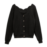 【メール便】前後2wayスカラップフェミニンカーディガン