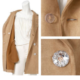 ビジュー襟スエードトレンチコート