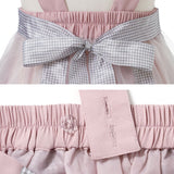 チェックリボンオーガンジースカート