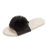 カラーポンポンサンダル