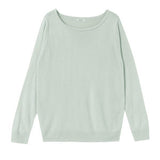 【メール便】選べるネックカシミアタッチニットトップス