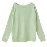 【メール便】選べるネックカシミアタッチニットトップス