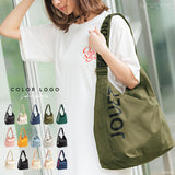 カラーロゴシンプルエコショルダーバッグ