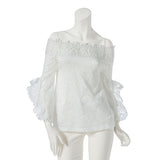 オフショルレースブラウス【M~LL】