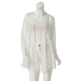 【メール便】裾レーストッパーカーディガン