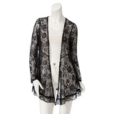 【メール便】裾レーストッパーカーディガン