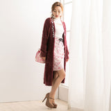 バスト開きリブニットトップス