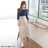 【メール便】バックリボンボートネック7分袖リブトップス