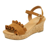 やみつきシリーズ フリルサンダル