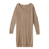 カシミアタッチニットワンピース