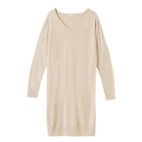 カシミアタッチニットワンピース