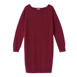 カシミアタッチニットワンピース