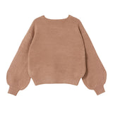 バルーンスリーブニットトップス