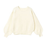 バルーンスリーブニットトップス