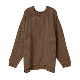 オーバーサイズニットトップス