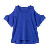 【メール便】オーバーサイズワンショルダーor肩開きTシャツ