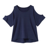 【メール便】オーバーサイズワンショルダーor肩開きTシャツ