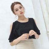 【メール便】オーバーサイズワンショルダーor肩開きTシャツ