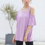 【メール便】オーバーサイズワンショルダーor肩開きTシャツ