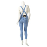 バックレースアップハイウエストオールインワンスキニーパンツ